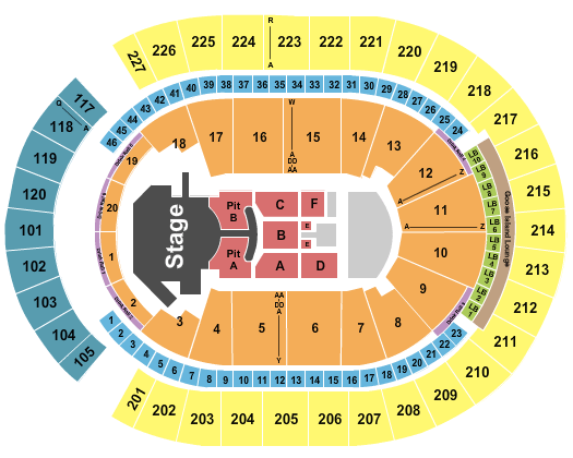 T-Mobile Arena Doja Cat Seating Chart